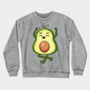 dancing avocado funny Crewneck Sweatshirt